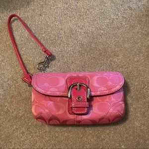 Coach buckle wristlet